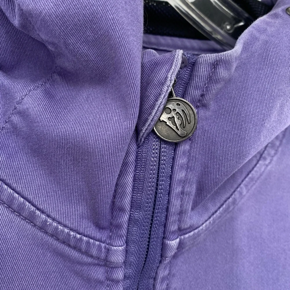 Welcome Skateboards Scrawl Anotak Pullover Hoodie Jacket Purple